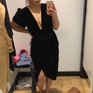Velvet Plunge dress from Express